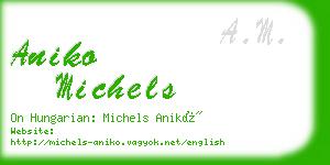 aniko michels business card